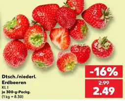 Kaufland Dtsch./niederl. Erdbeeren Angebot