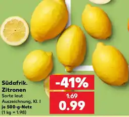 Kaufland Südafrik. Zitronen Angebot