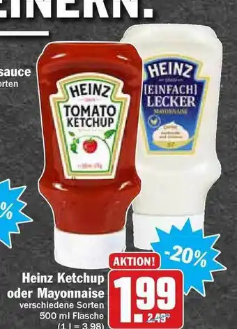 Hit Heinz Ketchup Oder Mayonnaise Angebot