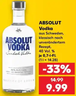 Kaufland ABSOLUT Vodka Angebot