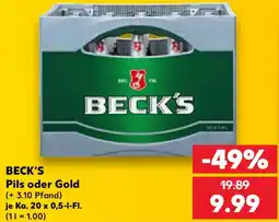 Kaufland BECK'S Pils oder Gold Angebot