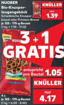 Kaufland HUOBER Bio-Knusperlaungengebäck Angebot
