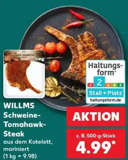 Kaufland WILLMS Schweine Tomahawk Steak Angebot