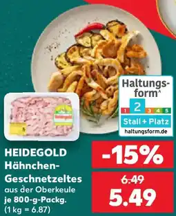 Kaufland HEIDEGOLD Hähnchen Geschnetzeltes Angebot
