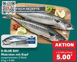 Kaufland K-BLUE BAY Makrelen mit Kopf Angebot