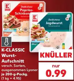 Kaufland K-CLASSIC Wurst Aufschnitt Angebot