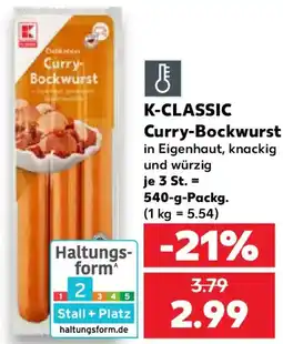 Kaufland K-CLASSIC Curry-Bockwurst Angebot