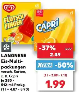 Kaufland LANGNESE Eis-Multipackungen Angebot