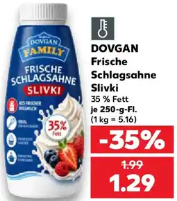 Kaufland DOVGAN Frische Schlagsahne Slivki Angebot
