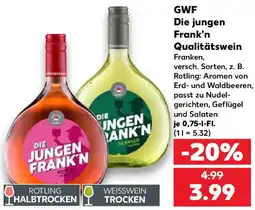 Kaufland GWF Die jungen Frank'n Qualitätswein Angebot