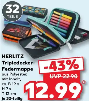 Kaufland HERLITZ Tripledecker Federmappe Angebot