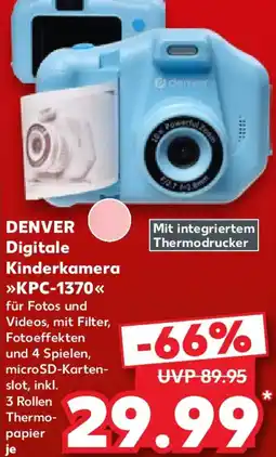 Kaufland DENVER Digitale Kinderkamera KPC-1370 Angebot