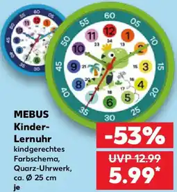 Kaufland MEBUS Kinder Lernuhr Angebot