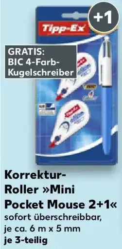 Kaufland Korrektur Roller Mini Pocket Mouse 2+1 Angebot