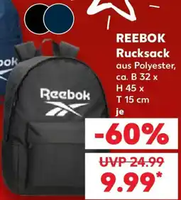 Kaufland REEBOK Rucksack Angebot