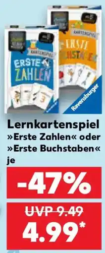 Kaufland Lernkartenspiel Erste Zahlen oder Erste Buchstaben Angebot