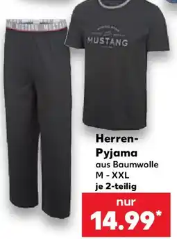 Kaufland Mustang Herren Pyjama Angebot