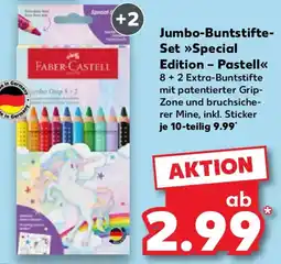 Kaufland Faber Castell Jumbo-Buntstifte Set Special Edition Pastell Angebot