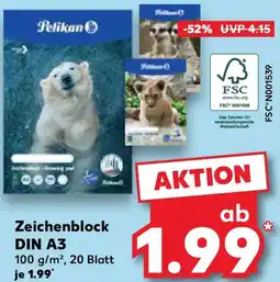 Kaufland Pelikan Zeichenblock DIN A3 Angebot