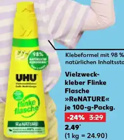 Kaufland UHU Vielzweckkleber Flinke Flasche ReNATURE Angebot