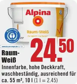 B1 Discount Baumarkt Alpina Raum-Weiß Angebot