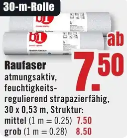 B1 Discount Baumarkt b1 Raufaser Angebot