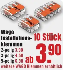 B1 Discount Baumarkt Wago Installationsklemmen Angebot