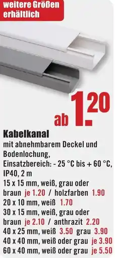B1 Discount Baumarkt Kabelkanal Angebot