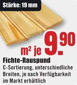 B1 Discount Baumarkt Fichte-Rauspund Angebot