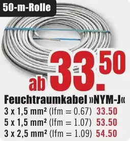 B1 Discount Baumarkt Feuchtraumkabel »NYM-J« Angebot