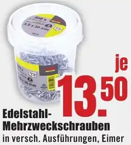 B1 Discount Baumarkt Edelstahl-Mehrzweckschrauben Angebot