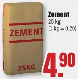 B1 Discount Baumarkt Zement Angebot