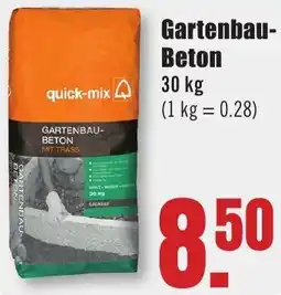 B1 Discount Baumarkt Quick-mix Gartenbau-Beton Angebot