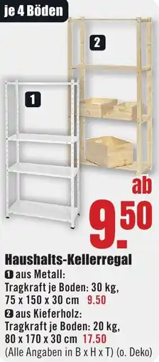 B1 Discount Baumarkt Haushalts-Kellerregal Angebot
