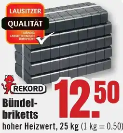 B1 Discount Baumarkt REKORD Bündelbriketts Angebot