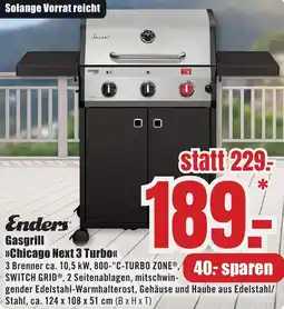 B1 Discount Baumarkt Enders Gasgrill Chicago Next 3 Turbo Angebot
