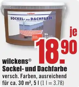 B1 Discount Baumarkt Wilckens Sockel- und Dachfarbe Angebot