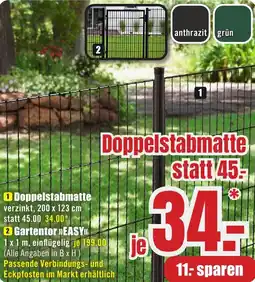 B1 Discount Baumarkt Doppelstabmatte Angebot
