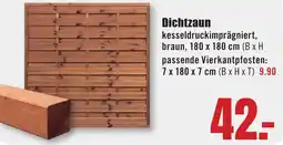 B1 Discount Baumarkt Dichtzaun Angebot