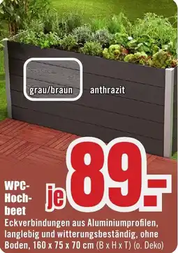B1 Discount Baumarkt WPC-Hochbeet Angebot