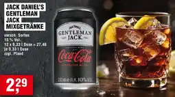EDEKA Foodservice Jack daniel's gentleman jack mixgetränke Angebot