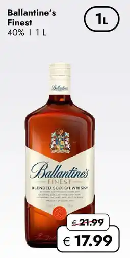 Travel Free Ballantine's Finest Blended Scotch Whisky Angebot