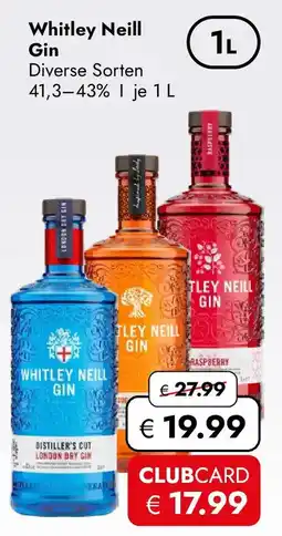 Travel Free Whitley Neill Gin Angebot
