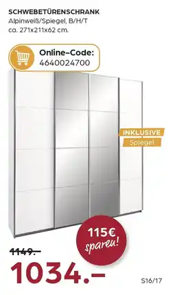 Möbel Buss Schwebetürenschrank Angebot