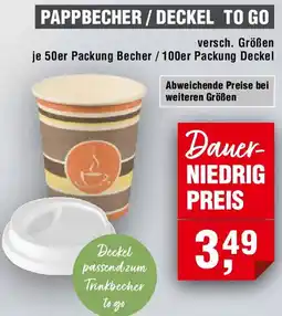 EDEKA Foodservice Pappbecher / deckel to go Angebot