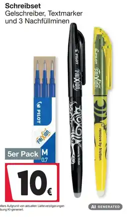 Woolworth Schreibset Gelschreiber, Textmarker und 3 Nachfüllminen Angebot