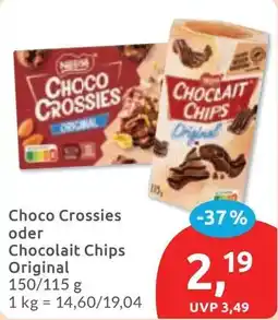 Budni Choco Crossies oder Chocolait Chips Original Angebot