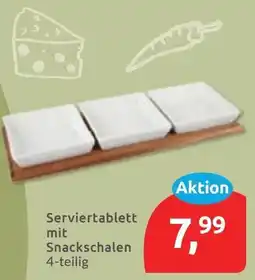 Budni Serviertablett mit Snackschalen Angebot