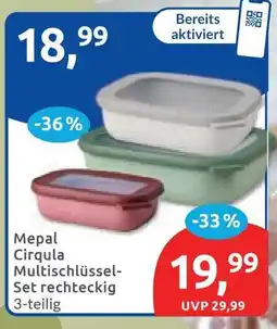 Budni Mepal Cirquula Multischlüssel-Set rechteckig Angebot
