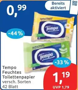 Budni Tempo Feuchtes Toilettenpapier Angebot